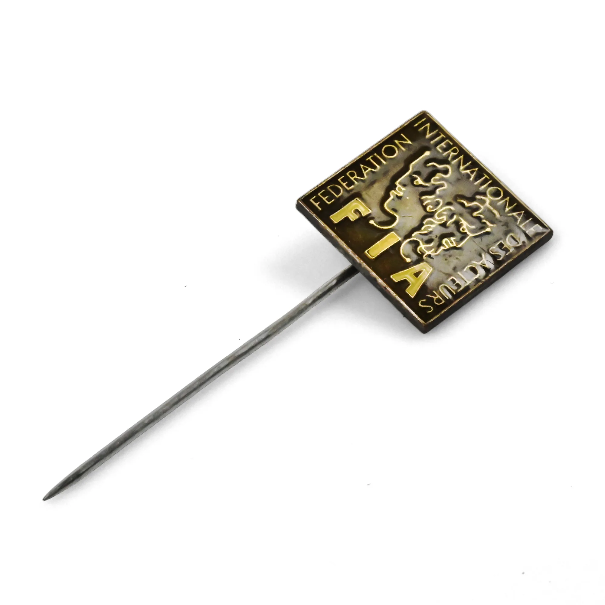 Fédération Internationale des Acteurs | 2 cm | Metal | Przypinka Vintage | Socrealizm Culture image 1