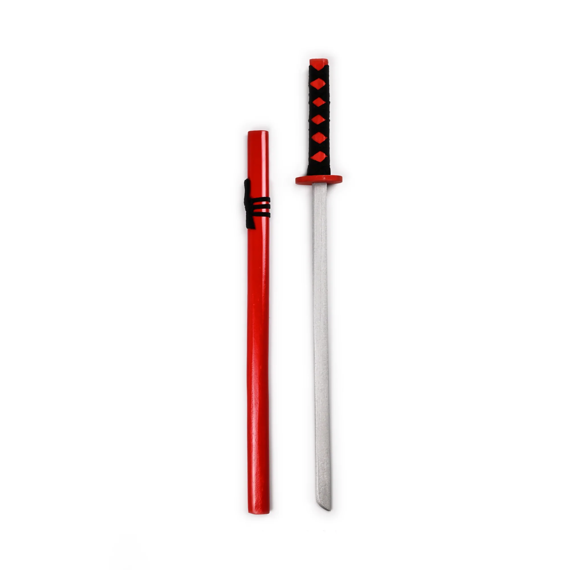 Red Katana | 63 cm | Wood | Wooden Toy Katana | Samurai thumbnail 3