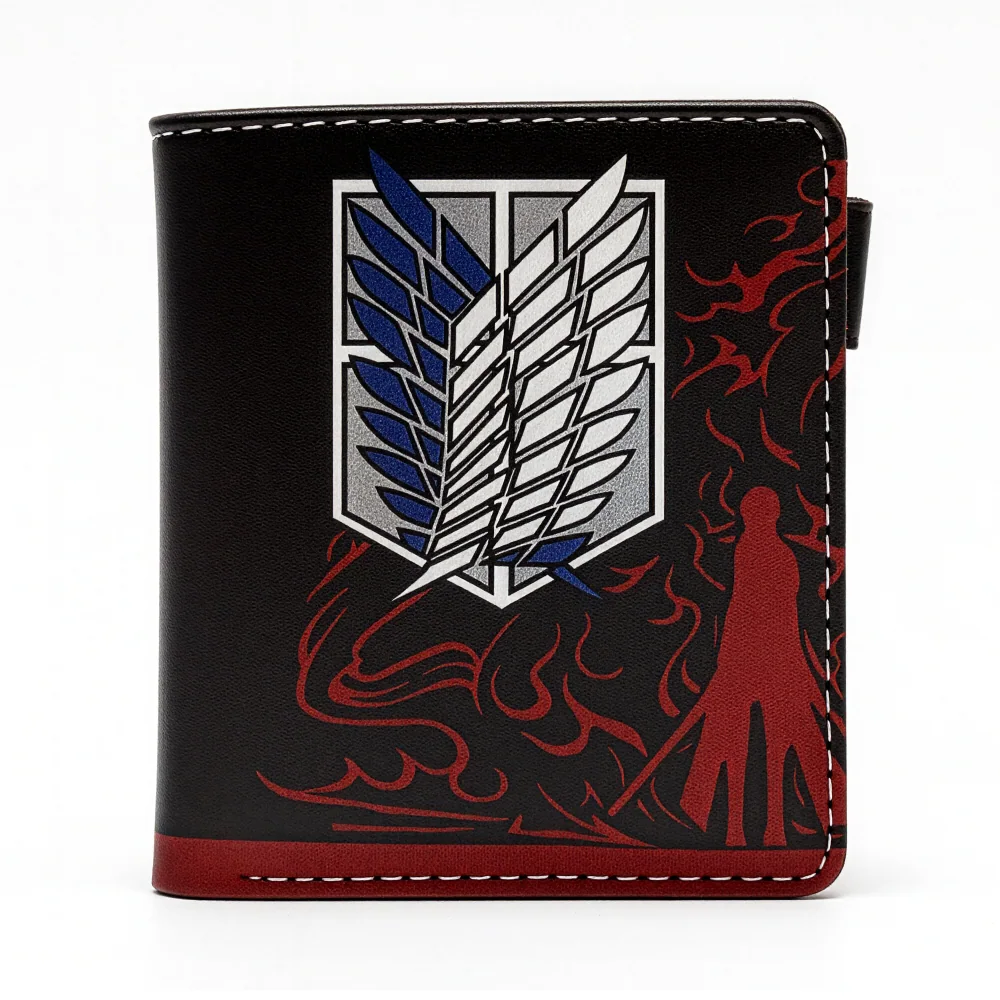 Wings Of Freedom | 13 cm | Faux Leather | Anime Wallet | Attack On Titan thumbnail 2